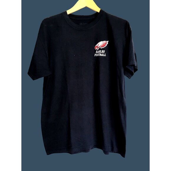 GILDAN- MENS FRONT GRAPHIC 100% COTTON SHORT SLEEVE T-SHIRT SIZE LARGE - Picture 1 of 8